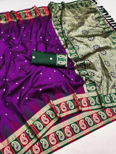 Anupama double mango silk sarees in surat